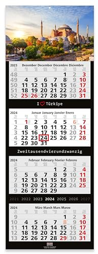 Geiger-Office 4-Monats-Wandkalender 2026 Türkei Großformat 33 x 90 cm mit attraktivem Türkei -Bildmotiv