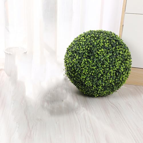 ATYUJKB Buchsbaumkugel Künstlich Grasbälle Gras Pflanzenkugel Dia 40cm, Einfach Zusammenzubauender Buchsbaum Kugel Formschnitt, Grasball Deckenverzierungen Hängende Formschnittbälle