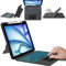 for iPad Air 13 inch (M2) 2024 & iPad Pro 12.9 inch (3rd, 4th, 5th, 6th Gen) Case with Detachable Keyboard - 7 Color Backlit,Smart Touchpad,Multi-Angle Stand UK Layout Keyboard Case with Pencil Holder
