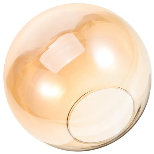 Angoily Pantalla de Lámpara de Techo Globo Lampara Cristal Recambio de Vidrio, Fácil de Instalar, para Dormitorio y Salón, Decoración Elegante