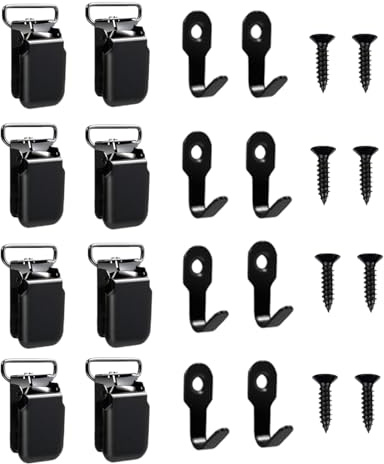 Générique Porte-Tapisseries Pour Murs | Crochets, Attaches et Pinces | Porte-Couvertures Avec Pinces - Pour Rideaux Muraux Tapisserie Art Textile Décorations Draperie Couette Textile