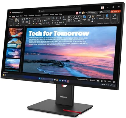 Lenovo ThinkVision T27QD-40 Monitor PC 68,6 cm [27] 2560 x 1440 Pixel Wide Quad HD LED Nero (T27qd-40 QHD/IPS 27'' USB-C-Dock, Web Cam Monitor. WARRANTY: 3YR CCR)
