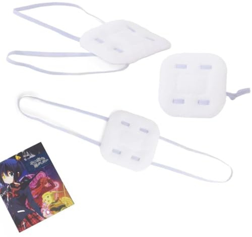 3 maschere per occhi singole regolabili adatte a bambini e adulti, maschere per occhi da gioco di ruolo giapponesi, adatte al periodo di recupero