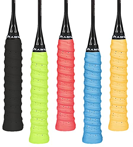 XPOOP Griffband Anti-Rutsch, Badminton Grip, Tennis Griffbänder, badmintonschläger griffband, rutschfeste Griffband, Schweißabsorbierend, rutschfest, Atmungsaktiv, für Badminton, Tennis und Squash
