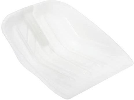 PATIKIL 16x14 Plastik Schneeschaufel Large Kapazität Schneefräse Tragbar Schnee Entfernungsgerät für Auffahrt Auto Haus Garage Kehren Weiß