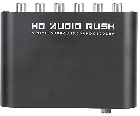 DTS Converter 5.1ch Decoder Digital Optical Coax Analog Home Concert Hall Cinema (Värd + USB + fiberoptik)