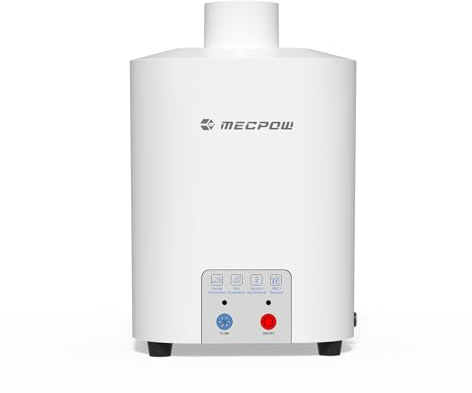 Mecpow P50 50W Aspiradora de humo de soldadura, 128 m³/h Fuerte aspiración Elimina el olor y el humo con sistema de filtro de 3 capas, Portátil, silencioso, Limpiador de humo, Adecuado para máquinas