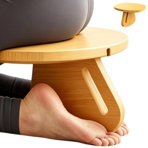 Bavokon Banc pour la méditation Banc à Genoux en Bois de prière | Tabouret Siège de Méditation dans la maison, le salon, le bureau, la chambre, yoga, l'appartement, dortoir