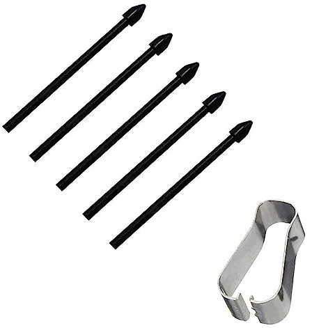 DaiUni S-Pen Ersatzspitzen für Samsung Galaxy Tab S7 FE/Tab S7 / Tab S7+ Plus/Galaxy Tab S8 / Tab S8+ Plus/Tab S8 Ultra Berühren Sie Stylus S Pen Tips Nibs Werkzeugsatz nachfüllen, 5 pcs (Schwarz)