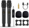 JAMELO Micro sans Fil, Microphone sans Fil Professionnel, Karaoke Micro sans Fil pour Chant, Microphone Portable À Main avec Récepteur Rechargeable, pour Église Discours Mariage DJ Spectacles