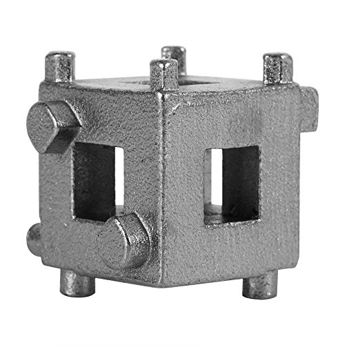 Bromskolvverktyg för Bakre Skivbromsar Kompatibel Universal Cube Bromsok Adapter Silver Robust Kolstål Enkel Installation