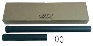 Tubo scarico pellet NERO Lineare Diametro 80 mm CM 25 50 100 NERO per canna fumaria (D 80mm H1500)