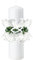 LUMOOM Velas antigoteo para comunión, para bautizo, comunión, color blanco, bautismo, pez, decoración, corona, 4-6 cm, para fiestas, bautizos, bodas (pez perlado)