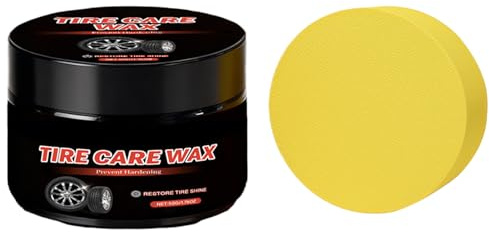 Générique pour Pneus | Pâte De Soin Jantes 50 Grammes,Crème Nourrissante des Jantes - pour Voiture, Véhicule, Automobile, Camping-Car, SUV, Berline, Camion, Garage, Atelier et Extérieur