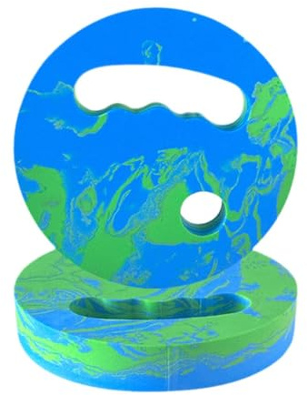 Fxzqgnh 2 Dischi per Acquagym, Dischi Da Nuoto Leggeri, Tavola Da Allenamento, Realizzati in Schiuma EVA, Antiscivolo, Adatti, Blu Verde