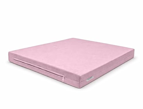 MAMOI® Matta för ribbstol, träningsmatta för hemmet, mjuk fitnessyta, sammetsmaterial, avtagbart överdrag, komfort och skydd under träning