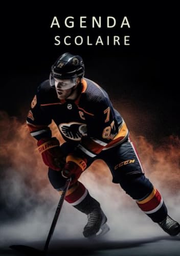Agenda Scolaire 2026 2027 Hockey: Organisateur et Planificateur Journalier avec Heure | 1 Jour Par Page | Format A5