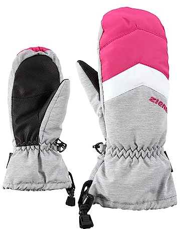 Ziener Kinder LETTERO Ski-Fäustling/Wintersport | wasserdicht atmungsaktiv, light melange, 5