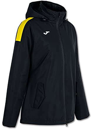 Joma - Anorak trivor, Talla L, Color Negro Amarillo