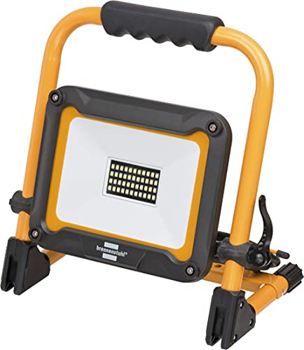Brennenstuhl LED Arbeitsstrahler JARO 3050 M (30W, 2650lm, 6500K, IP65, LED Baustrahler mit 3m Kabel, Schnellspannverschluss)