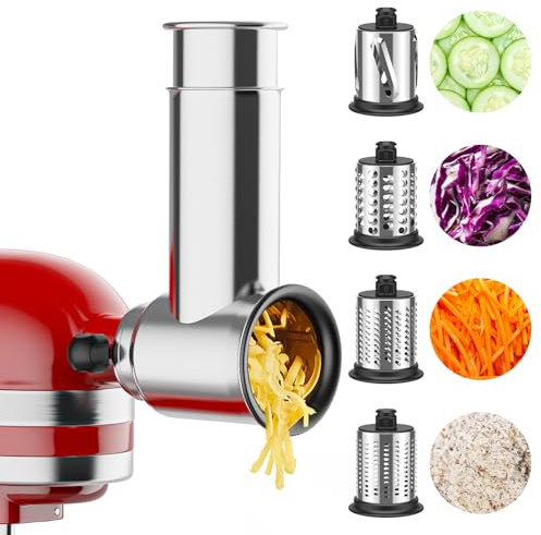 Stainless Steel Slicer Shredder Attachment for Kitchenaid Stand Mixer