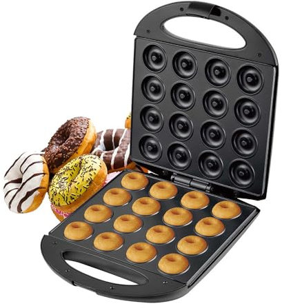 Mini Donut Makers,Máquina Para Hacer Donuts Con 16 Agujeros,Máquina Para Hacer Donuts Antiadherente De 1400 W Para Hacer 16 Donuts Para Uso Doméstico Y De Viaje