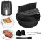 VIRIECH Silicone Mould Hot Air Fryer for Ninja Airfryer Max AF160EU 5.2L, Round Airfryer Silicone Mould, Reusable Airfryer Accessories with Skewers, Oil Brush and Anti-scald Clip for COSORI