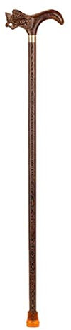 QHFTREX Muletas de Madera, muletas de Madera de secuoya, muletas para Ancianos, muletas Antideslizantes con Grifo para Hombres y Mujeres powerfully