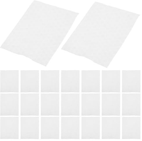 Lurrose Dischetti di Cotone Quadrati Spessi 450 Pezzi, Salviette Struccanti in Cotone Assorbente Motivo a Perle, Panni Viso Asciutti per Rimozione Smalto e Pulizia Unghie, Uso