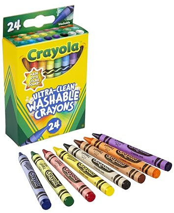 Crayola 52-6924 Washable Crayons, Multi-Colour