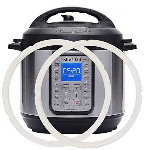 Silicone Sealing Ring for Instant Pot - 8 Quart, Food-grade Silicone Fits Duo, Duo Plus, Ultra, Viva - 2 Pack