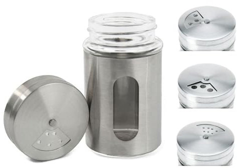 Glas-Gewürzstreuer Saliera Pepiera Porta Spezie Contenitore Spezie Spargipepe