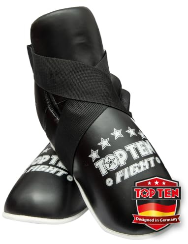 TOP TEN Fight Foot Guard Black Size M-L