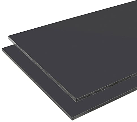 HPL Platte wetterfest | Fassadenplatte, Balkonplatte, Schichtstoffplatten | in 6mm, 8mm | VERSCHIEDENE FORMATE | TOP QUALITÄT MADE IN GERMANY (100 x 50cm (8mm Stärke), Anthrazit RAL7016)
