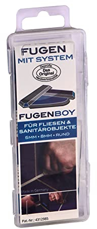 Fugenboy 3er-Set (5 mm - 8 mm - Rund) - Fugenabzieher-Set - CAULKS - Fliesen, Spiegel - Wasserdicht