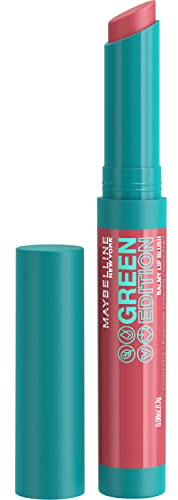Maybelline New York Pflegender Lippenstift mit glänzendem Finish, Vegane Formel mit natürlichen Inhaltsstoffen, Green Edition Balmy Lip Blush, Nr. 009 Lightning, 1 Stück