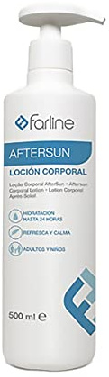 Farline Loción Corporal Aftersun 500ml Repara y Calma al Instante la Piel Irritada