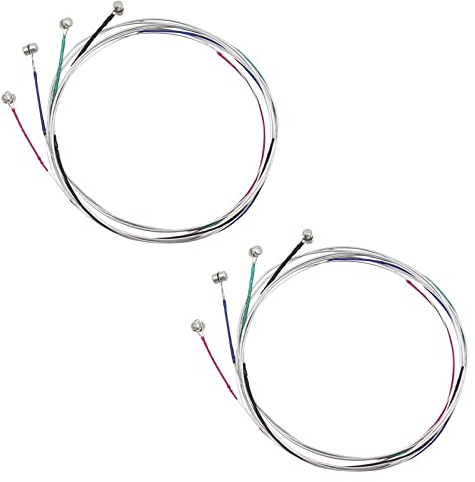 Violin Saiten Set, 2 Sätze 4/4 Violinsaite Universal Set, Violinsaiten Universal Full Set, Ersatzstahlsaiten Für 4/4 Violinen, Violinen Stahlkern Geigensaiten Saiten, G/D/A/E Violin Stahlsaiten