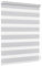 Jalousiescout Doppelrollo Klemmfix ohne Bohren & mit Bohren, 105x130cm Hellgrau Rollo Fensterrollo lichtdurchlässig & verdunkelnd，Sonnenschutzrollo Zebrarollo für Fenster & Türen