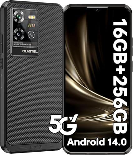 Oukitel WP50 Smartphone Robusto 5G, Batteria 6500mAh, Android 14, 12GB RAM, 256GB ROM