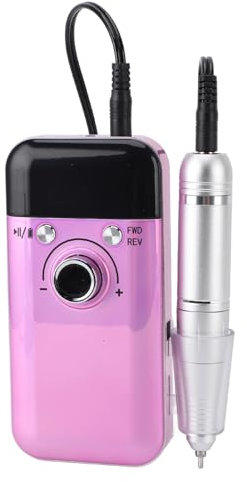 Trapano Elettrico per Unghie 0 a 45000 Giri/min Lucidatore per Unghie Ricaricabile Lucidatore per Manicure Portatile con Teste di Smerigliatura 6 Pezzi per Salone di Unghie