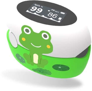 Fingertip Pulse Oximeter for Kids, Fast Pediatric Oxygen Saturation and Pulse Rate Monitor,Rechargeable SpO2 Monitor with Bright Display for Baby Infant, Toddlers at Home, School or Trip Use