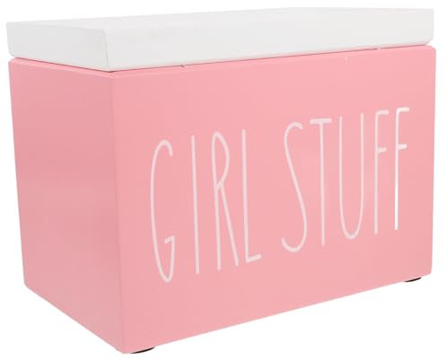 KITANDOVE 1pc Wooden Sanitary Napkin Organizer Lid Feminine Hygiene Storage Box for Bathroom for Pads and Small Items Compact Design