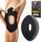 Kinesiology Tape for Knees, 10 Pcs Precut Kinesiology Tape for Knee Pain Relief & Support, Waterproof & Elastic Athletic Tape for Knee Stability, Breathable & Comfortable (Black)