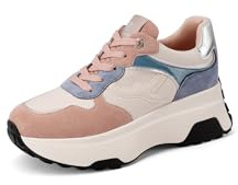 QUEEN HELENA Zapatillas de deporte de plataforma casuales para mujer X30-21, X33 25 Rosa, 37 EU