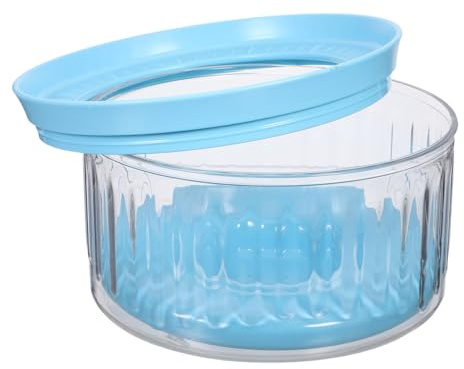 CLISPEED Tazón de Agua para Perros Antideslizante con Disco Flotante Diseño Transparente Alimentación Lenta y Antihumedad para Mascotas Desordenadas
