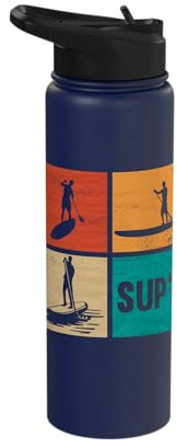 SUP? Stand Up Paddle Surf Paddleboarder Paddle Boarding Stainless Steel Insulated Water Bottle