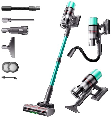 V5 Pro Aspiradora sin Cable, 55 kPa/600W/80 Min,manguera flexible de 1 m