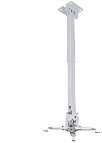PROVIS Staffa a soffitto Slim universale da 42/65cm per videoproiettore, Supporto per Videoproiettore Regolabile ottimo con tutti i Proiettori