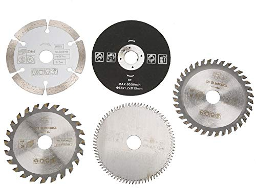 Kreissägeblätter, Fydun 5Stk 85mm Innendurchmesser 15mm Mini Hartmetall Kreissägeblatt für Viele elektrische Sägemaschinen Marmorschneidemaschinen